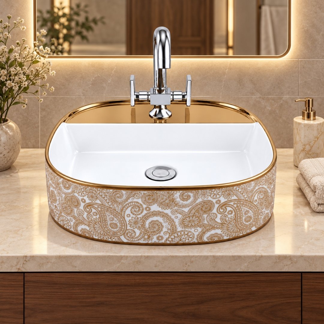 Sonet ANTILA Golden, table top basin